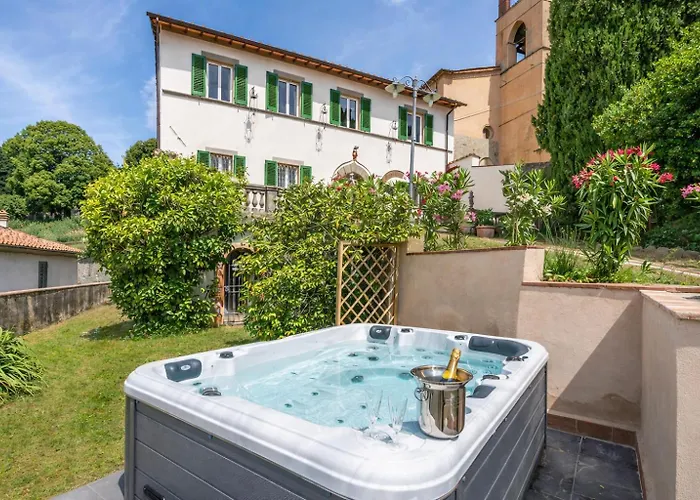 Villa Castel Del Monte - Panoramic Tuscan Villa With Jacuzzi Πέσια φωτογραφία